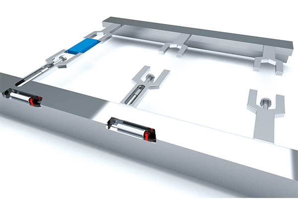 Object in the transfer machine fixture