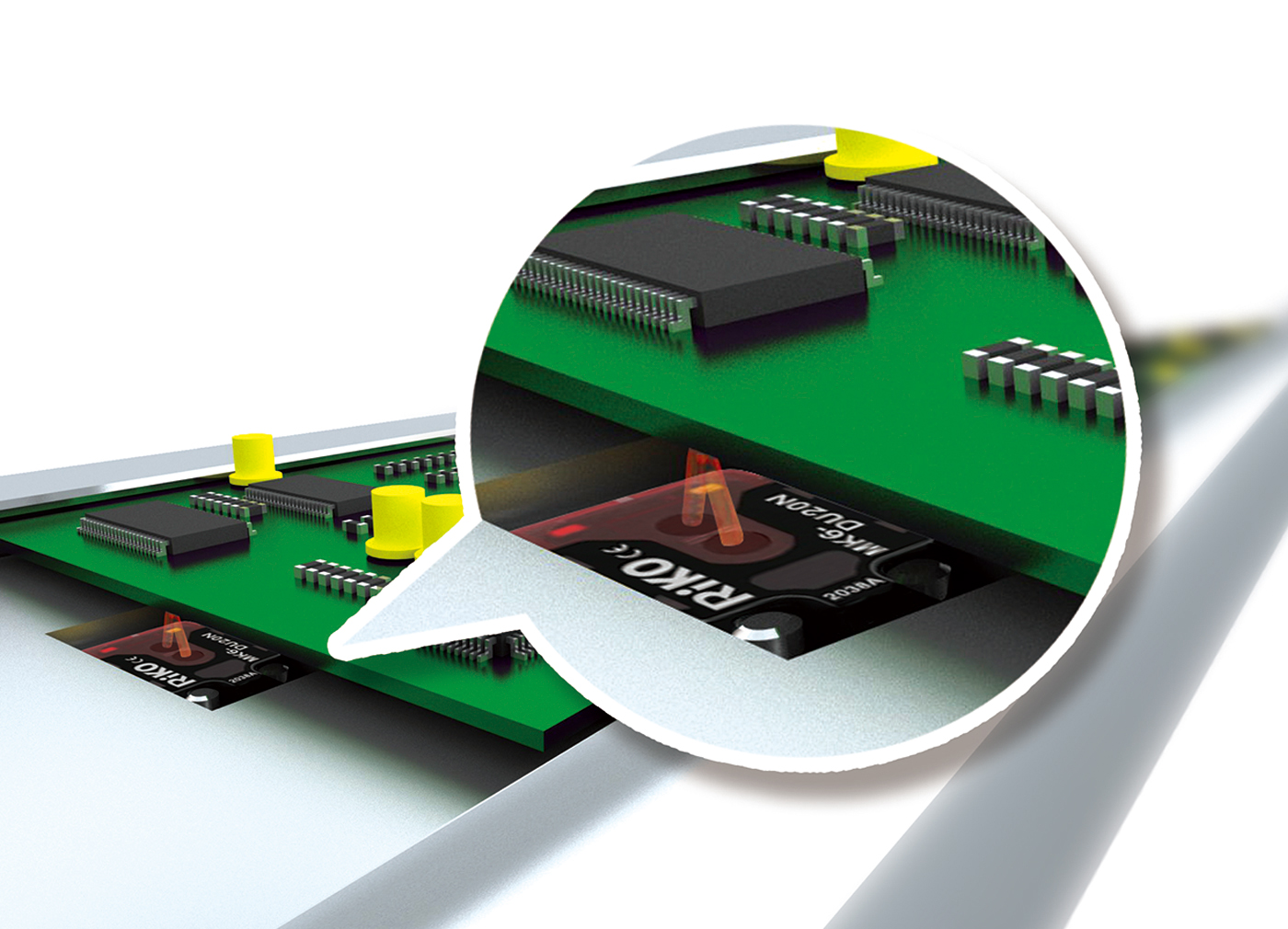 Detecting location of PCB.