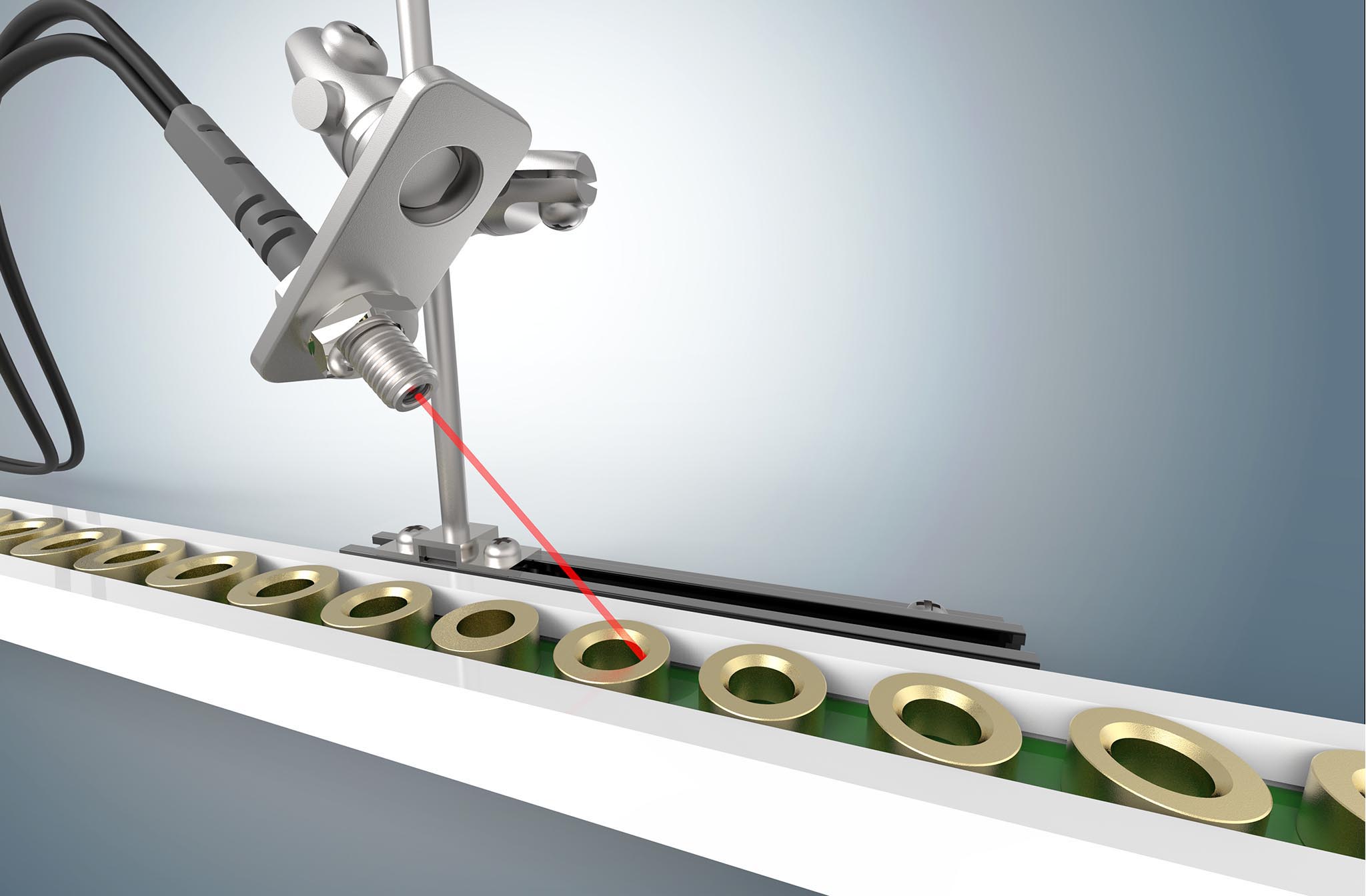 Detecting chamfer of nuts.