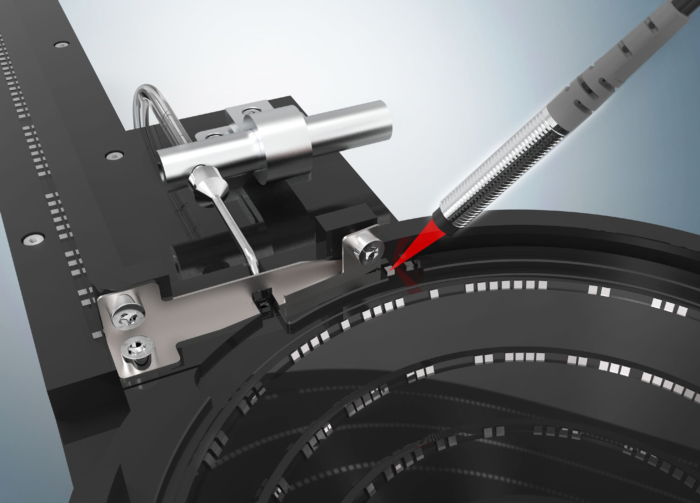 Detect moving component front or rear face